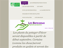 Tablet Screenshot of pepiniereslesbancaous.com